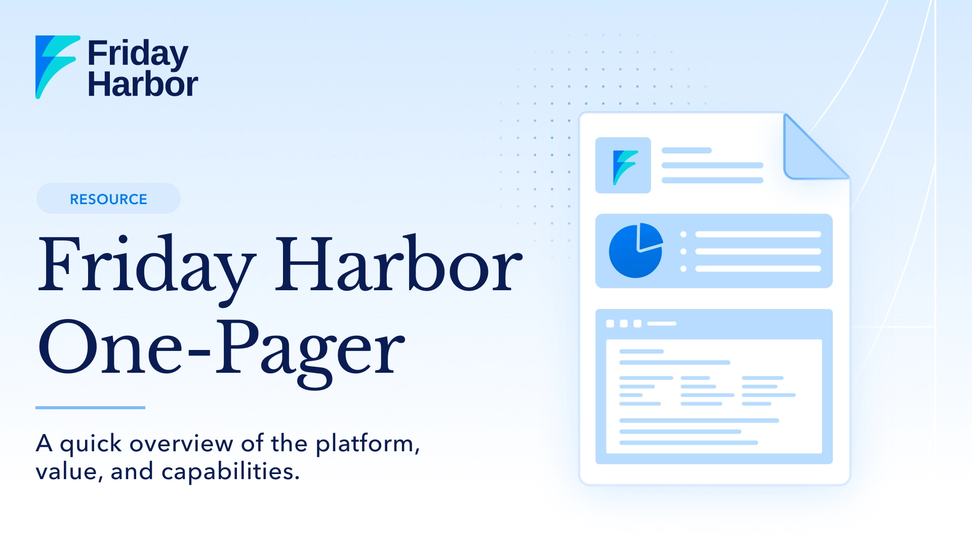 Friday Harbor one-pager resource