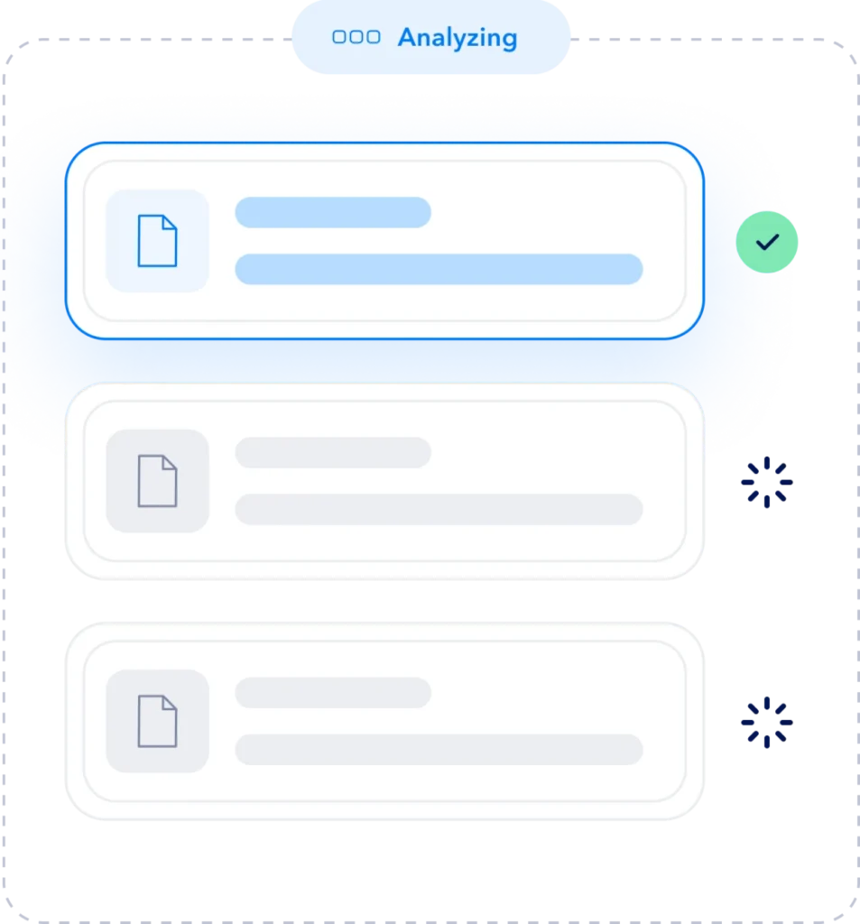 AI analyzing mortgage documents and loan files